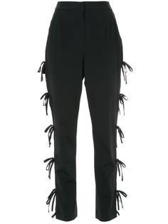 Self-Portrait брюки с бантами сбоку