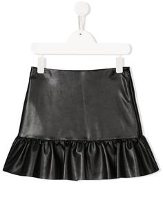 Philosophy Di Lorenzo Serafini Kids юбка из искусственной кожи с оборками