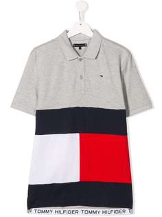 Tommy Hilfiger Junior рубашка поло в стиле колор-блок