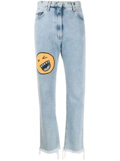 Natasha Zinko джинсы Smiley прямого кроя с завышенной талией