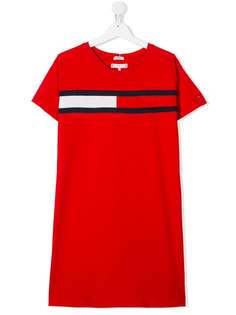 Tommy Hilfiger Junior платье-футболка с логотипом