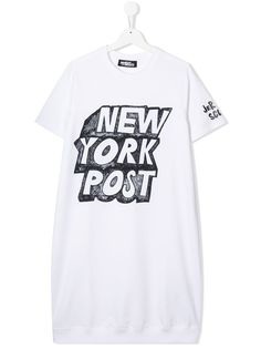Jeremy Scott Junior платье-толстовка с логотипом