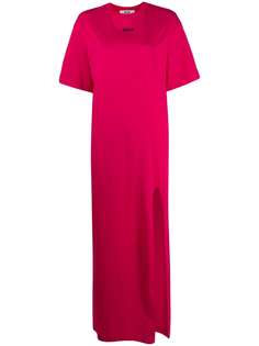 MSGM платье с боковым разрезом