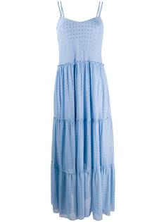 Fisico ярусное платье макси с пайетками