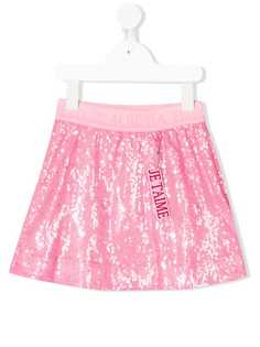 Alberta Ferretti Kids юбка мини с пайетками