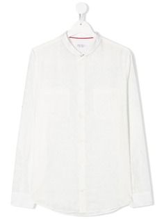 Brunello Cucinelli Kids рубашка с принтом пейсли