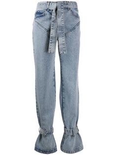 Almaz джинсы со вставками и завязками