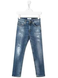 DONDUP KIDS джинсы кроя слим с эффектом потертости