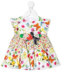Miss Blumarine платье с цветочным принтом и бантом