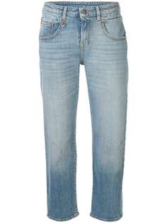 R13 укороченные джинсы прямого кроя