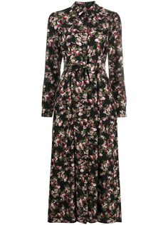 Twin-Set платье-рубашка с цветочным принтом