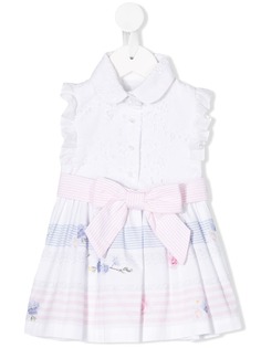 Lapin House платье-рубашка с бантом