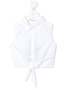 Dolce & Gabbana Kids рубашка без рукавов с завязками спереди