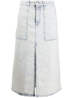 Stella McCartney джинсовая юбка с завышенной талией
