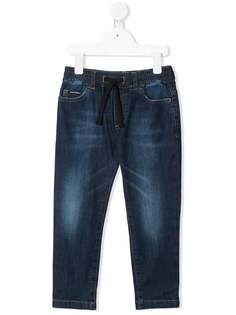 Dolce & Gabbana Kids прямые джинсы с кулиской