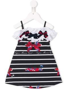 Lapin House расклешенное платье в полоску