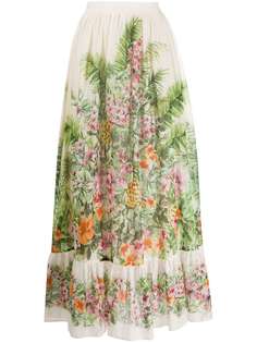 Twin-Set юбка со сборками и цветочным узором
