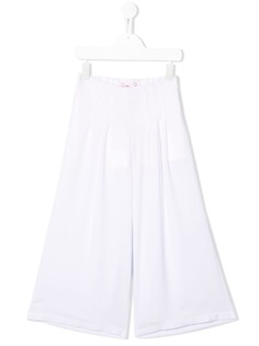 Miss Blumarine брюки широкого кроя со складками