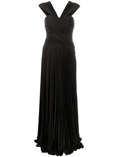 Elisabetta Franchi плиссированное вечернее платье с блестками