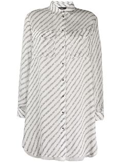 Diesel платье-рубашка с графичным принтом