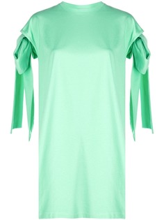 MSGM платье с завязками на рукавах