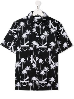 Calvin Klein Kids рубашка с принтом