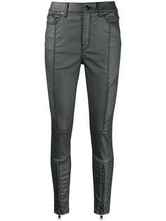 Karl Lagerfeld байкерские джинсы с покрытием