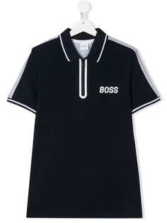 BOSS Kidswear рубашка-поло с логотипом