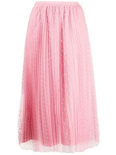 RedValentino сетчатая юбка А-силуэта