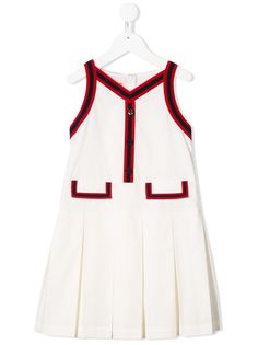 Gucci Kids платье со складками