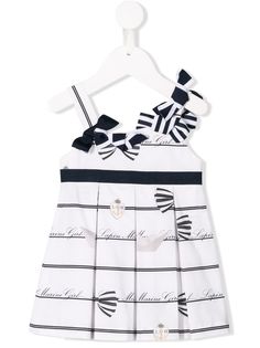 Lapin House расклешенное платье с бантами