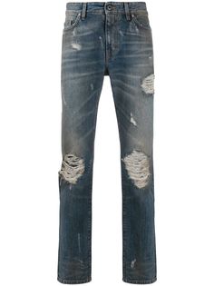 B-Used джинсы с эффектом потертости
