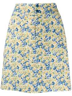 A.P.C. короткая юбка с цветочным принтом