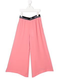 Miss Blumarine брюки с логотипом на поясе