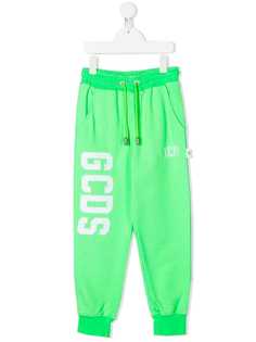 Gcds Kids спортивные брюки с вышитым логотипом