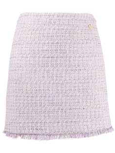 TWINSET твидовая юбка прямого кроя