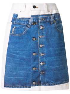 Andrea Crews джинсовая мини-юбка с принтом