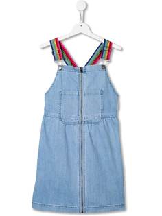 Stella McCartney Kids джинсовое платье с разноцветными бретелями