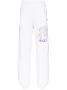 Off-White спортивные брюки с графичным принтом