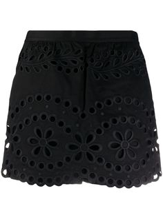 RedValentino юбка мини с вышивкой