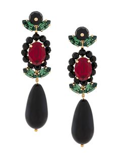Simone Rocha серьги-подвески с кристаллами
