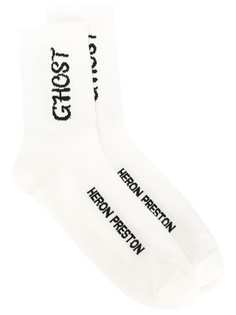 Heron Preston носки Ghost с логотипом