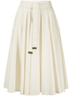 Peserico расклешенная юбка с завязками