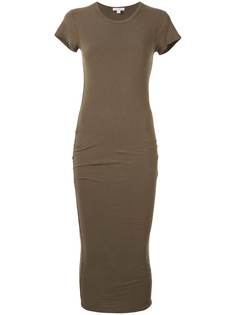 James Perse платье-футболка с круглым вырезом