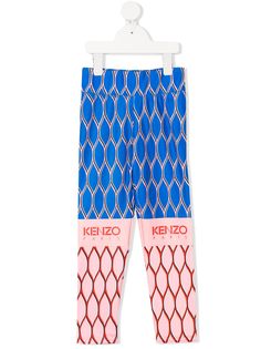 Kenzo Kids легинсы с принтом