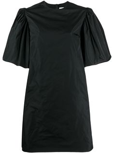 MSGM платье из тафты с пышными рукавами