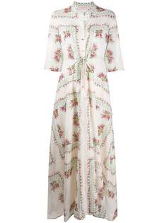 Tory Burch платье-рубашка с цветочным принтом