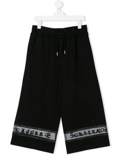 Gaelle Paris Kids спортивные брюки с логотипом и прозрачными вставками