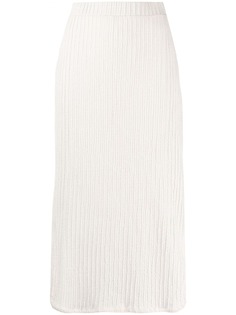 Jil Sander юбка миди в рубчик