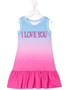 Alberta Ferretti Kids платье I Love You